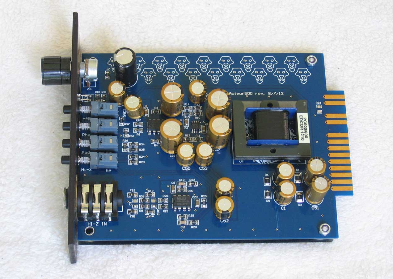 New Black Lion Audio Auteur TransformerBalanced Mic Preamp for API 500