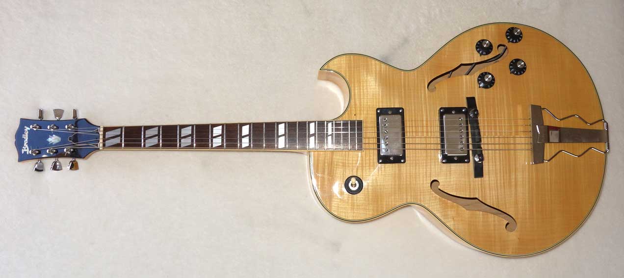 Vintage 1974 Pre-Lawsuit MIJ Bradley / Ibanez 2355M / Gibson ES175 Copy Hollow-Body Guitar Made by Fuji Gen Factory