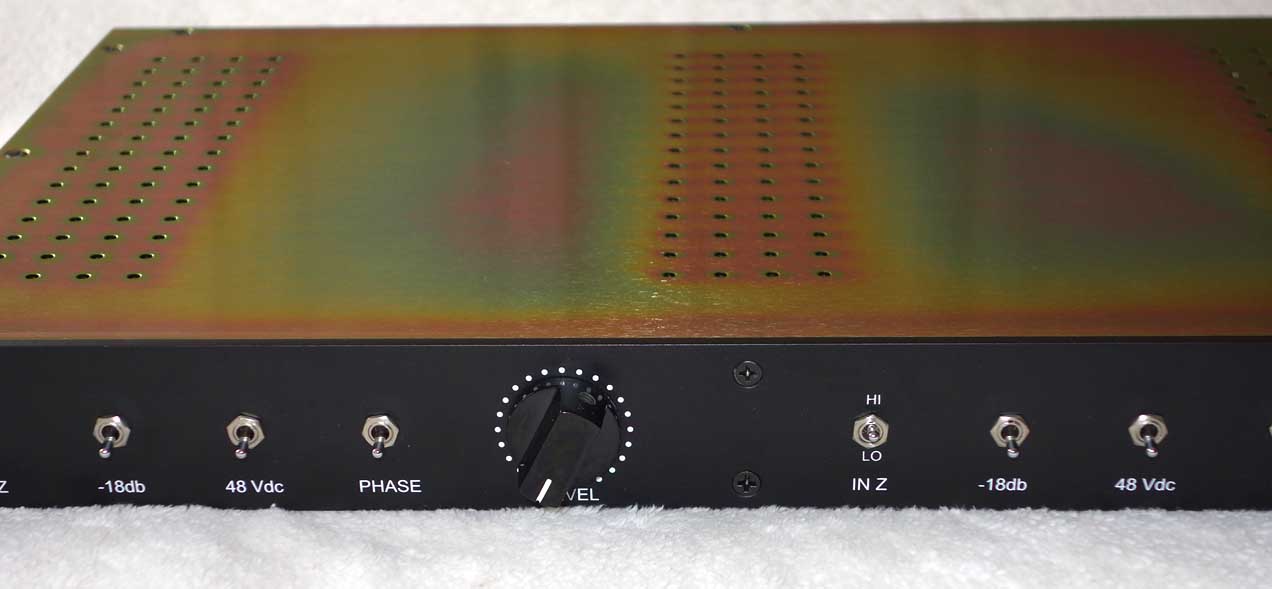 Stereo Langevin AM16 Console Mic Preamps, Racked by Ian Gardiner of Boutique Audio / Inward Connections / Tree Audio