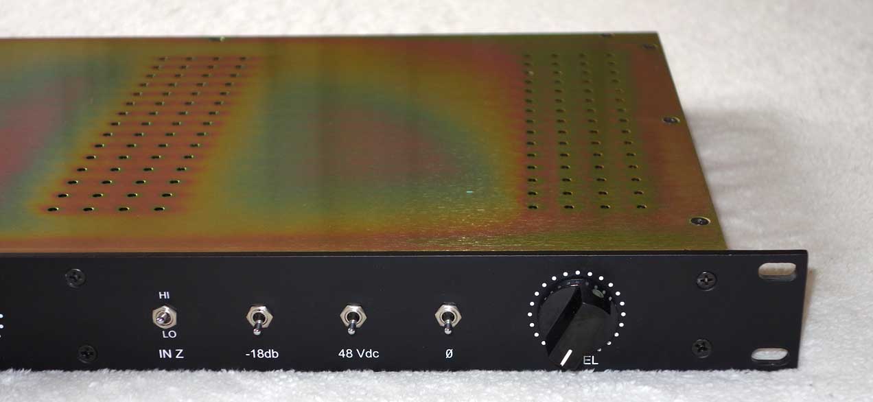 Stereo Langevin AM16 Console Mic Preamps, Racked by Ian Gardiner of Boutique Audio / Inward Connections / Tree Audio