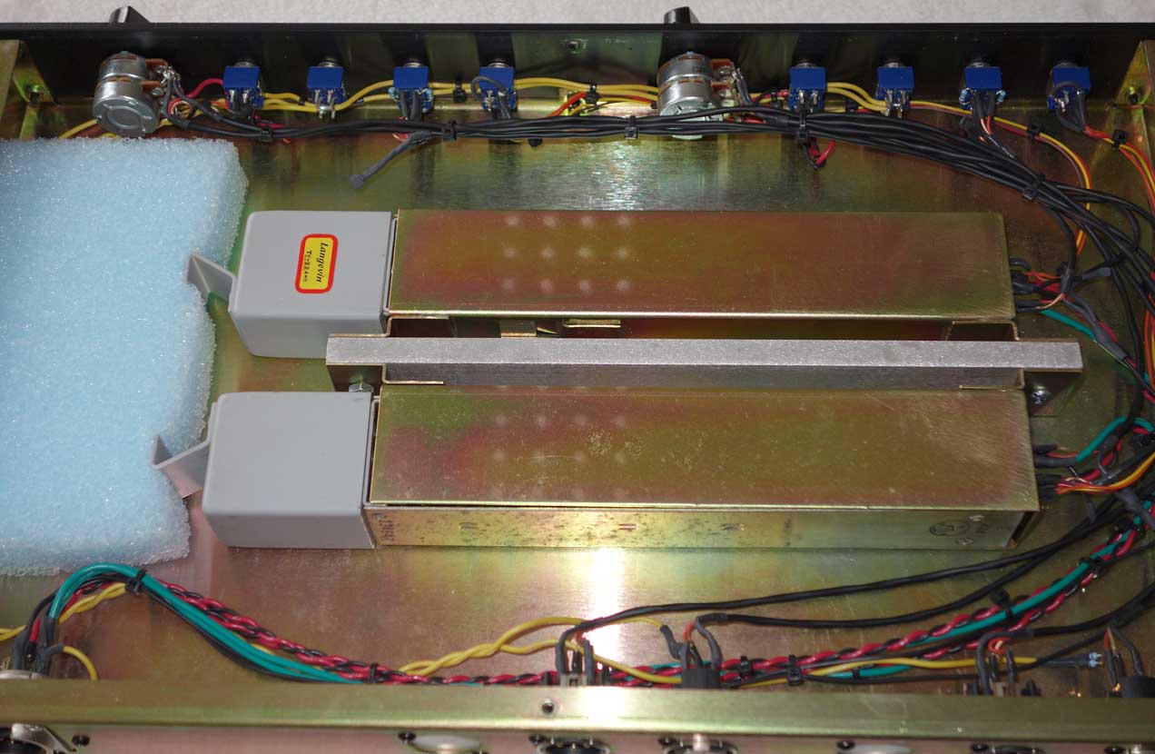 Stereo Langevin AM16 Console Mic Preamps, Racked by Ian Gardiner of Boutique Audio / Inward Connections / Tree Audio