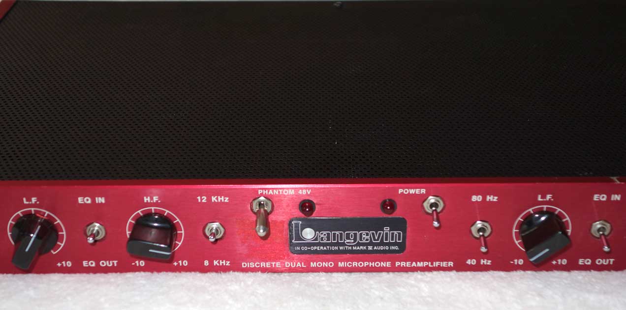 Langevin / Mk IV Audio Group Dual Mono Mic Pre w/EQ Discrete Mic Preampw/ Sowter Input Transformers