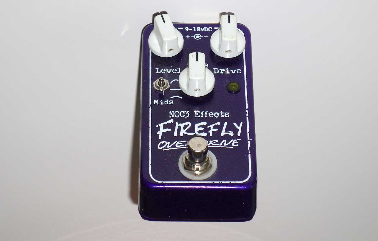 NOC3 Effects FireFly Serial #001 OD Overdrive Distortion Pedal for Electric Guitars Signed by Colquitt
